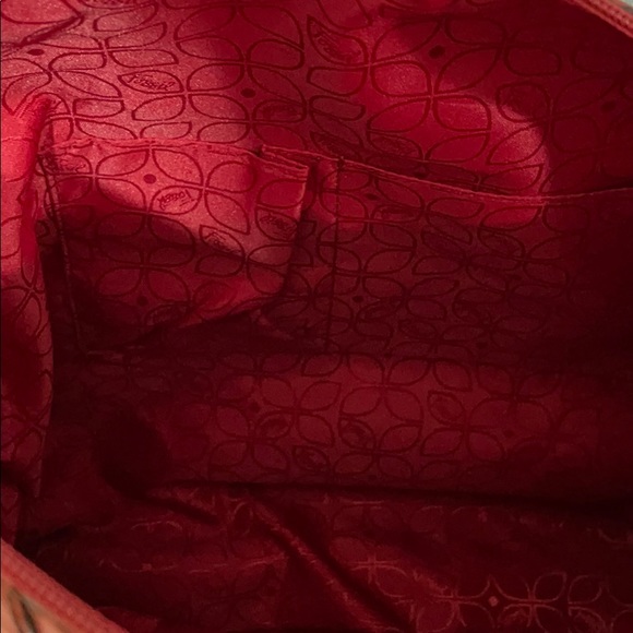 NWOT Fossil Vintage 100% leather burnt Orange bag. - Picture 10 of 11